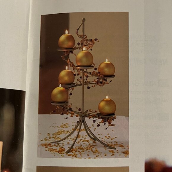 PartyLite 18 Votive Holders, Festive Centerpiece & Garland - Picture 5 of 7